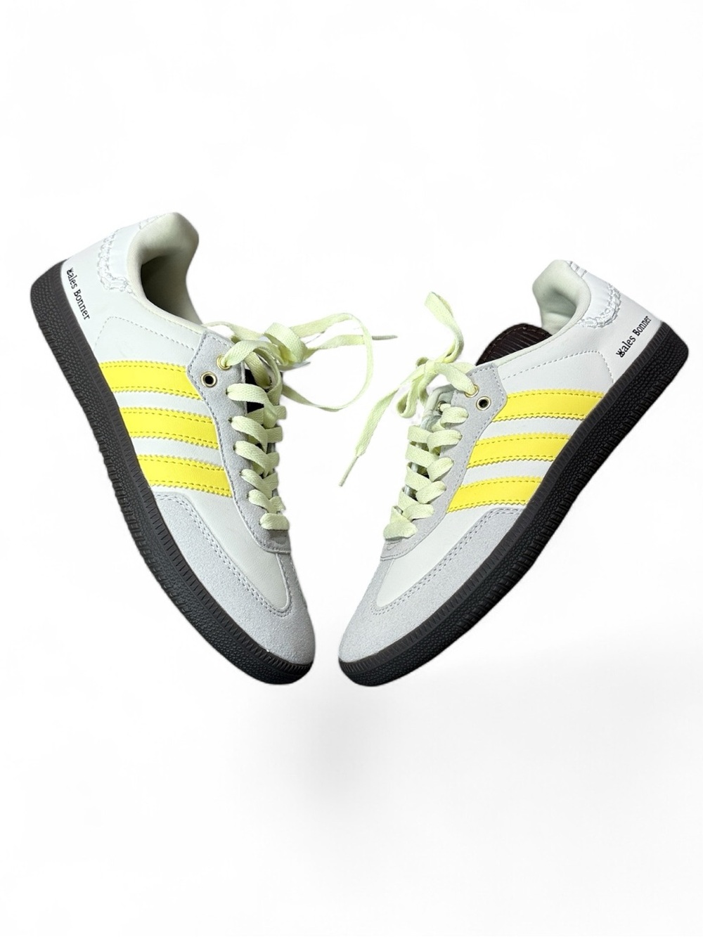 Adidas Wales Bonner Casual Lace-Up Sneakers in Pale Yellow and Gray